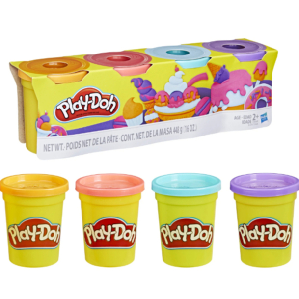 Play-Doh 4-Pack of Sweet Colors Modeling Compound