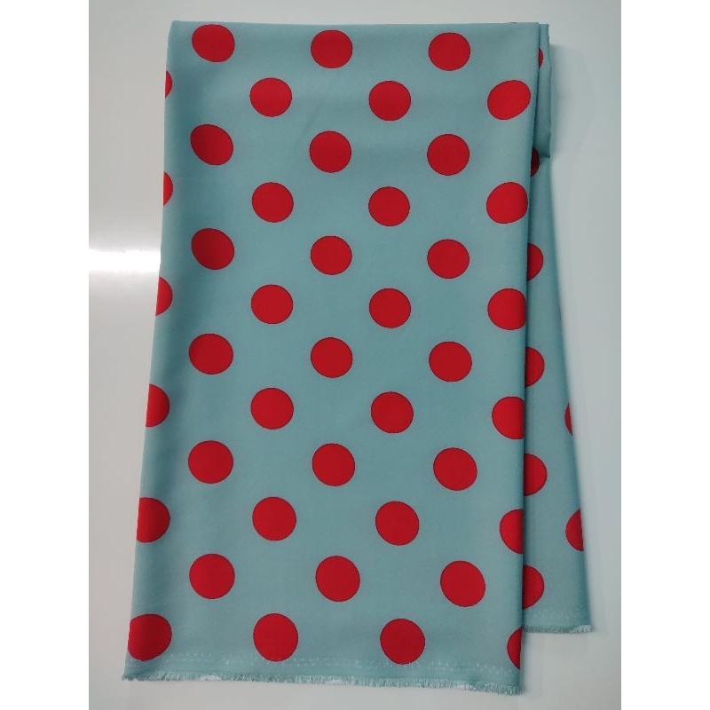 ผ้าไหมอิตาลี เนื้อนิ่มมาก ลายจุด ขนาด 3 เซนติเมตร มี 24 สี หน้ากว้าง 147 -152 cm  #ผ้าเมตร #ผ้าหลา #ผ้าตัดชุด - รูปที่ 7