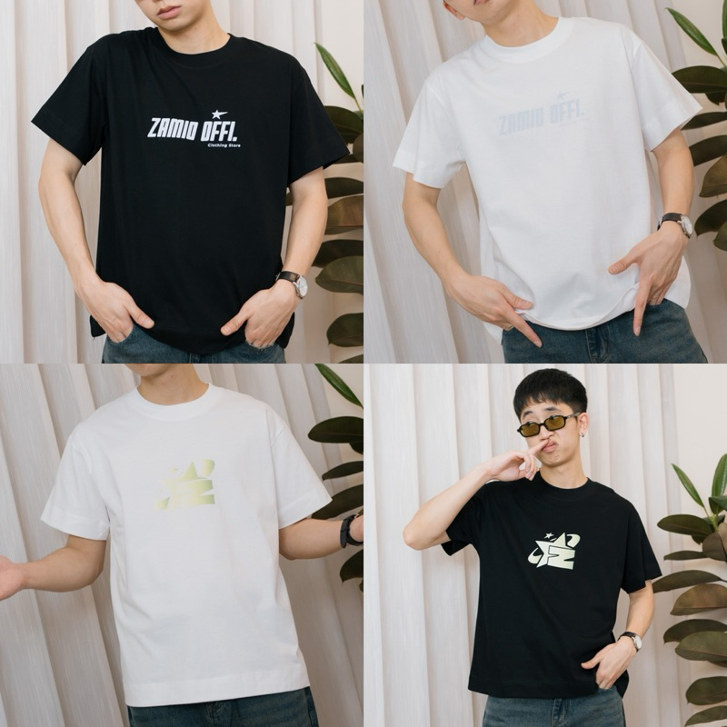 ZAMIO POP T-shirt เสื้อยืดแขนสั้นทรงพอดีตัว