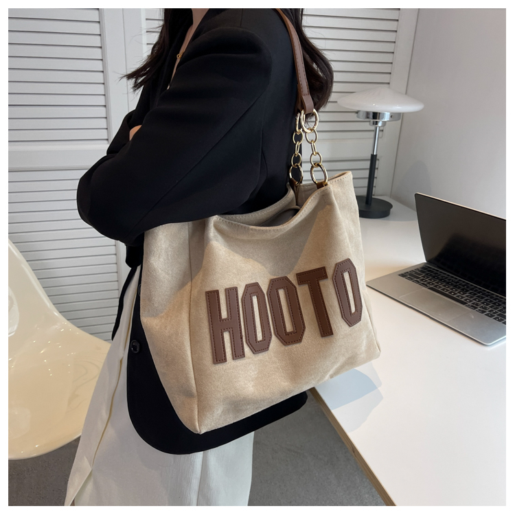 พร้อมส่ง! กระเป๋าสะพายไหล่ทรงโท้ท ความจุใหญ่ แฟชั่นฤดูร้อน สำหรับผู้หญิงและนักเรียน (#36890)