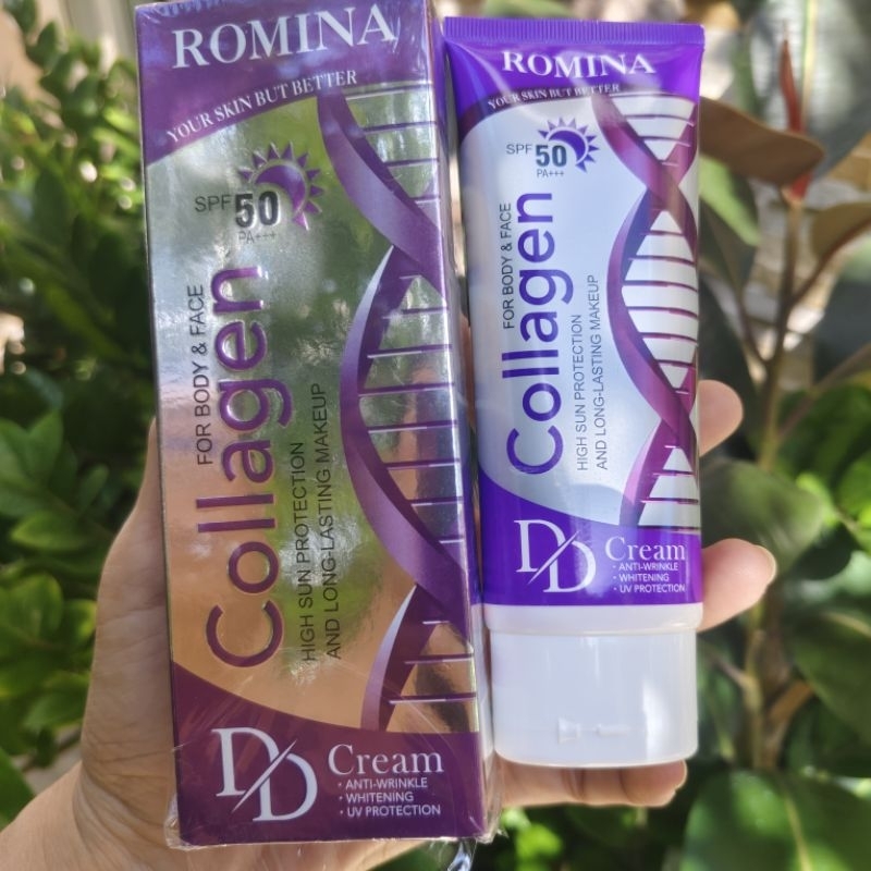 DDครีม คอลลาเจน โรมิน่า SPF 50 PA + + +ผิวขาวออร่า