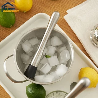 แท่งบดผลไม้ ไม้บดค็อกเทล ค้อนน้ำแข็ง สเเตนเลส 304 อุปกรณ์บาร์เทนเดอร์ Cocktail Muddler