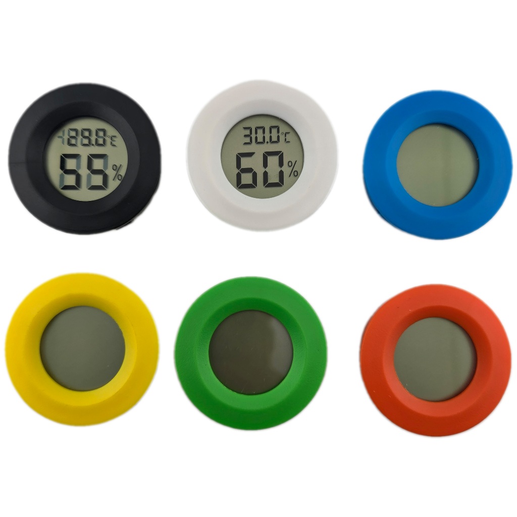 แบบกลม เครื่องวัดอุณหภูมิและความชื้น  Round type thermometer and humidity meter