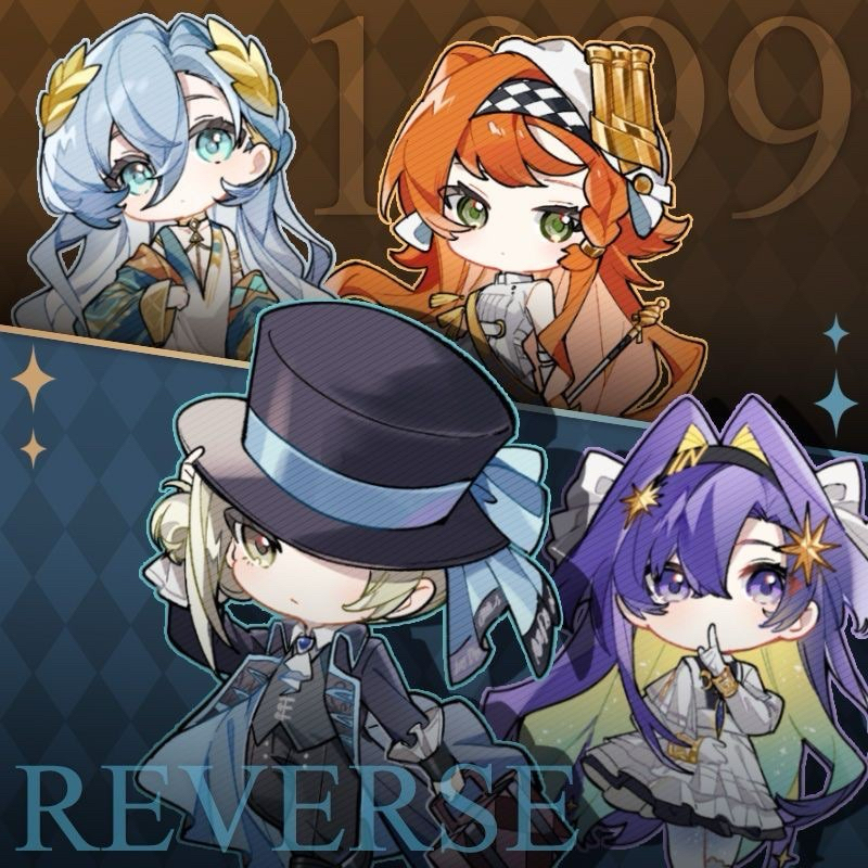 [พร้อมส่ง] Reverse 1999 สินค้าแฟนเมด /สแตนดี้ ผสม พวงกุญแจ อะคลิลิก / standee ผสม keychain badge/ อะนิเมะ Anime