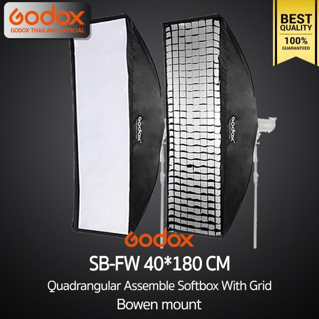 Godox Softbox SB-FW 40*180 cm. Quad Assemble Softbox With Grid ( Bowen Mount )