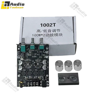ZK-1002T 100Wx2 ปรับเสียงเบสสูงซับวูฟเฟอร์เครื่องขยายเสียงช่องเสียงกำลังสูงสเตอริโอเบสเครื่องขยายเสี