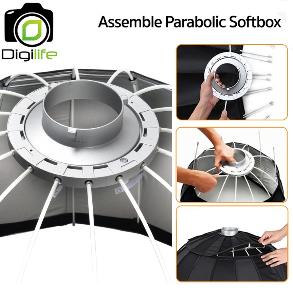 Godox Softbox P90H ( 90cm. ) Octa Assemble Parabolic Softbox With Grid ( Bowen ) ( P90L, P90G, P90 ) / Digilife Thailand