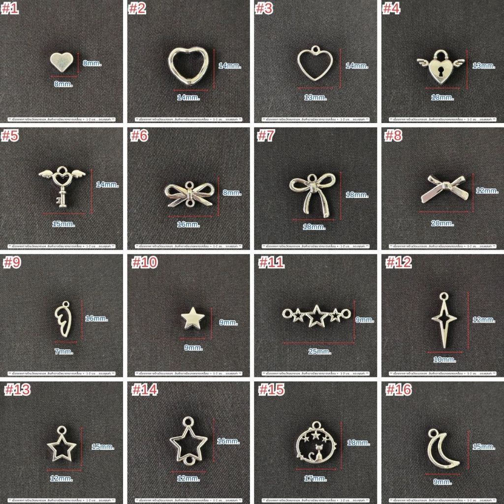 P081 จี้อัลลอย แฮนด์เมด วินเทจ เครื่องประดับ จี้ห้อย รูปที่ 5