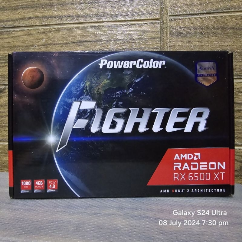 VGA (การ์ดแสดงผล) POWERCOLOR FIGHTER AMD RADEON RX 6500 XT 4GB GDDR6 สินค้ามือ2/มีประกันศูนย์ไทย