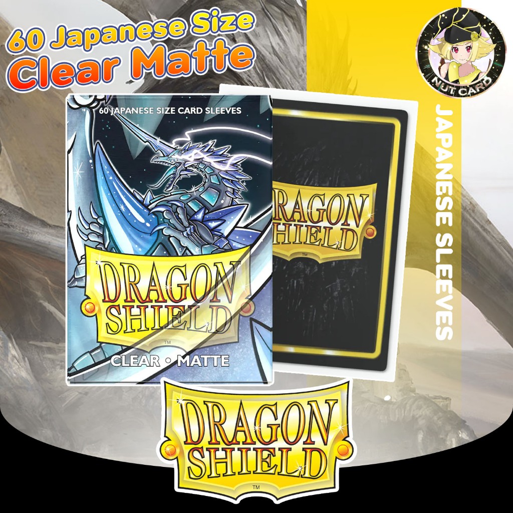 [Dragon Shield] - Dragon shield Clear Matte Japanese Size ซองใส่การ์ดไอดอล/Yugi/Vanguard