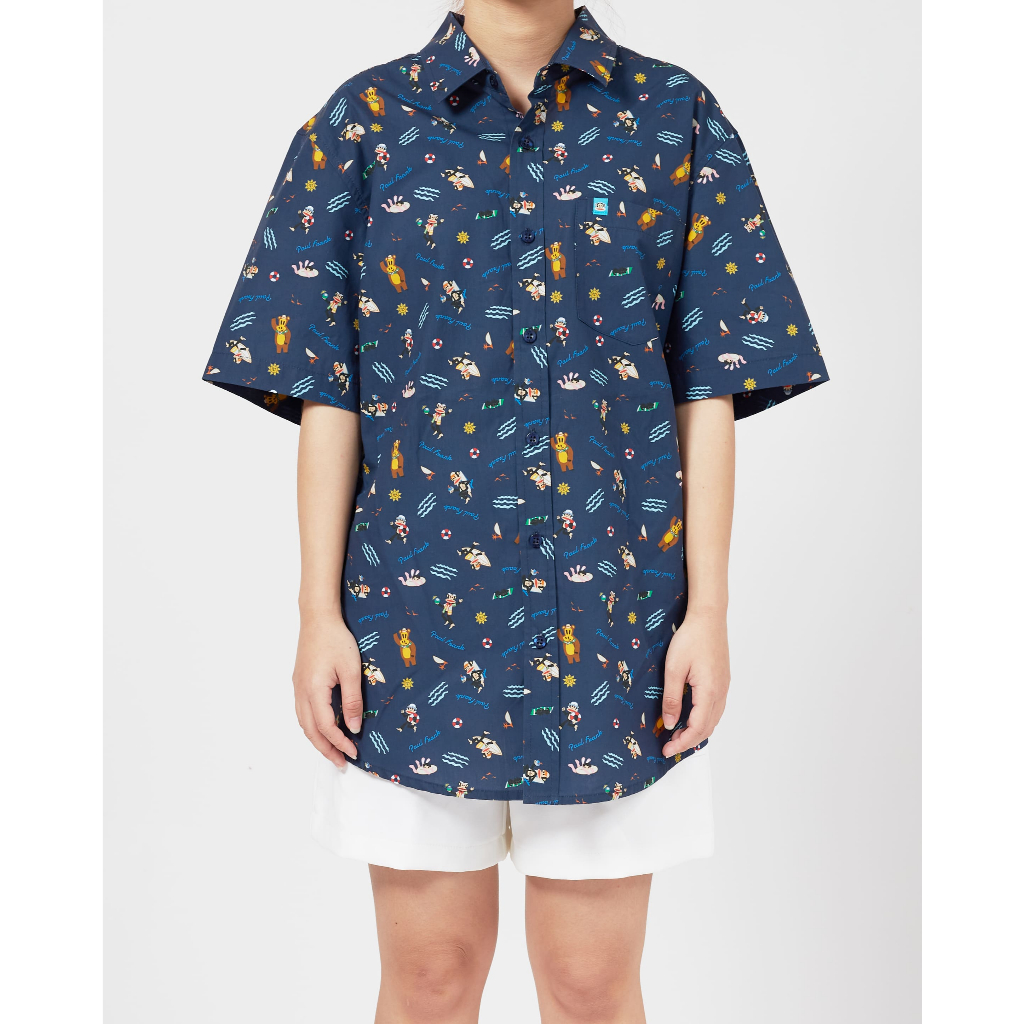 PAUL FRANK เสื้อเชิ้ต BON VOYAGE SS SHIRT