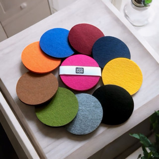 ที่รองแก้ว วงกลม  5 ชิ้น/แพ็ค ใช้ประดับตกแต่งโต๊ะอาหาร ใช้วา…