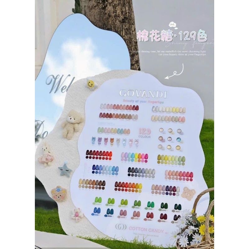 สีเจล สีเจลแยกขวด   แบรนด์ Govandi✨🤍 มีพร้อมส่งหน้าร้าน ไม่ต้องรอพรีค่ะ(สนใจยกเซ็ททักสอบถามได้ค่ะ)