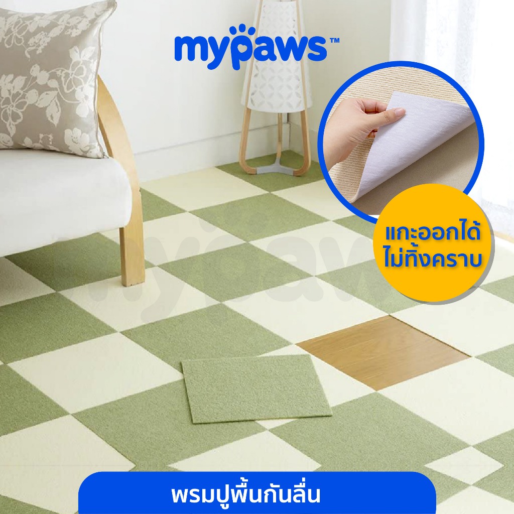 My Paws Pet Mat แผ่นรองกันลื่นสัตว์เลี้ยง แผ่นปูรองกันลื่น ป้องกันโรคสะบ้าและสะโพกเคลื่อน ลุกจากพื้นง่าย