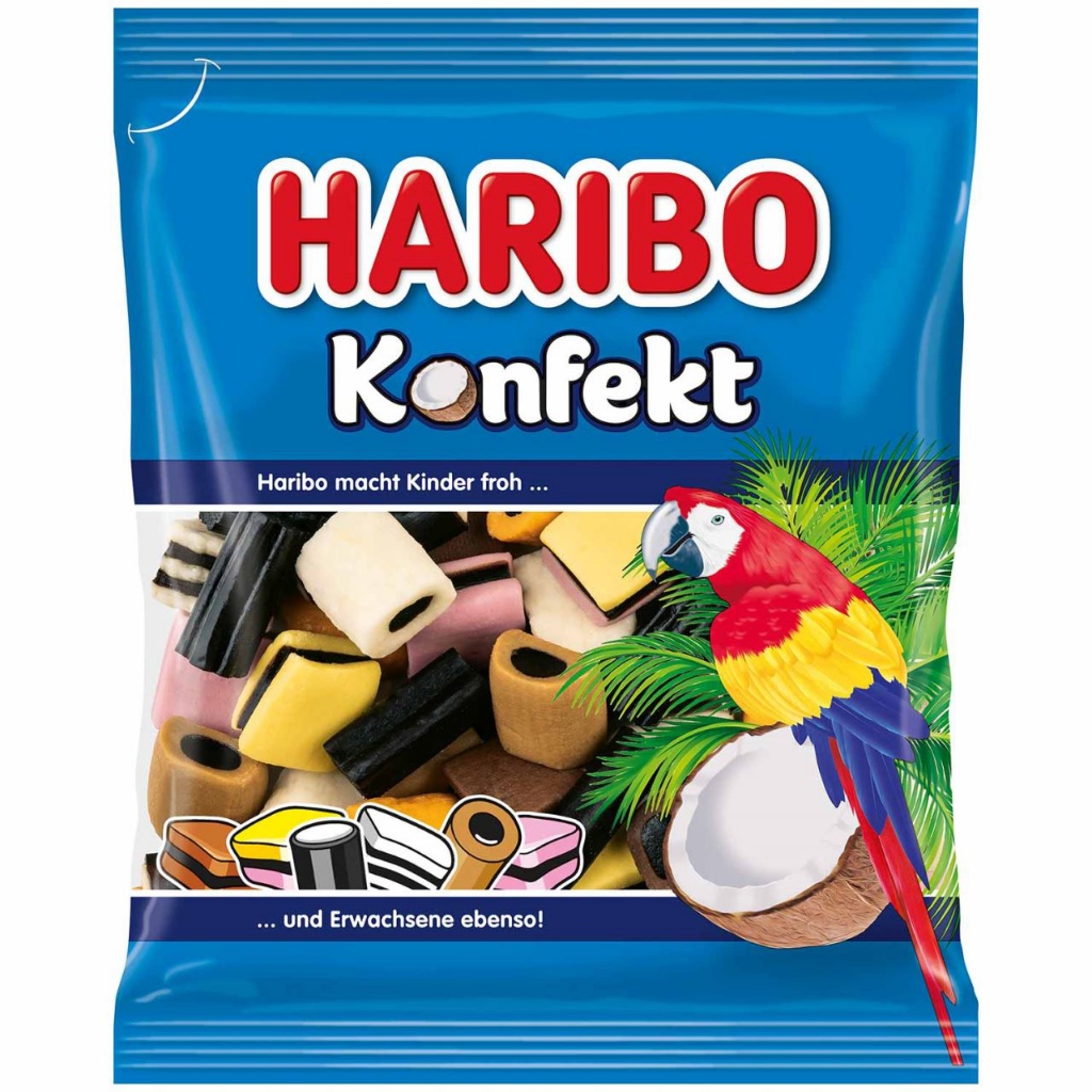 Haribo Konfekt 175g Licorice Candy / Salt Lakrids Lakrtis Lakritsi Lakritz Salmiac Salmiak Salmiakki