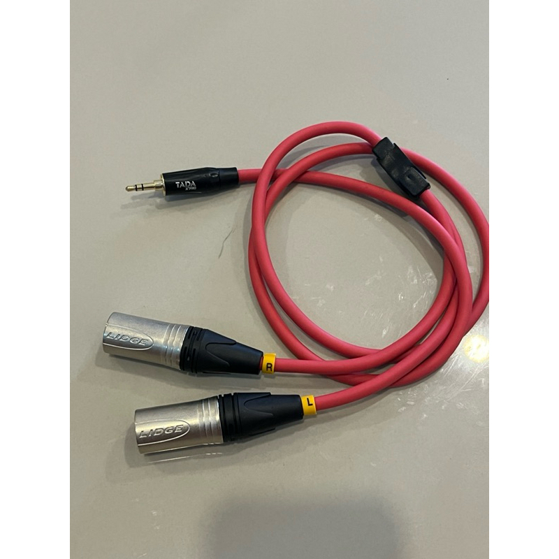 สาย3.5-XLRm2 ช่วงyสาย1-5.เมตร yจากโรงงานสายชีลสเตอริโอยี่ห้อDynacomหัวXLRยี่ห้อLidge