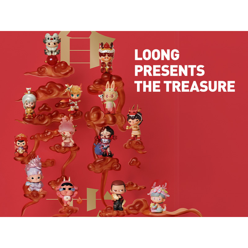 [ ยกbox / เลือกตัว / สุ่ม ] Pop Mart Loong Presents the Treasure Series [ พร้อมส่งในไทย ]