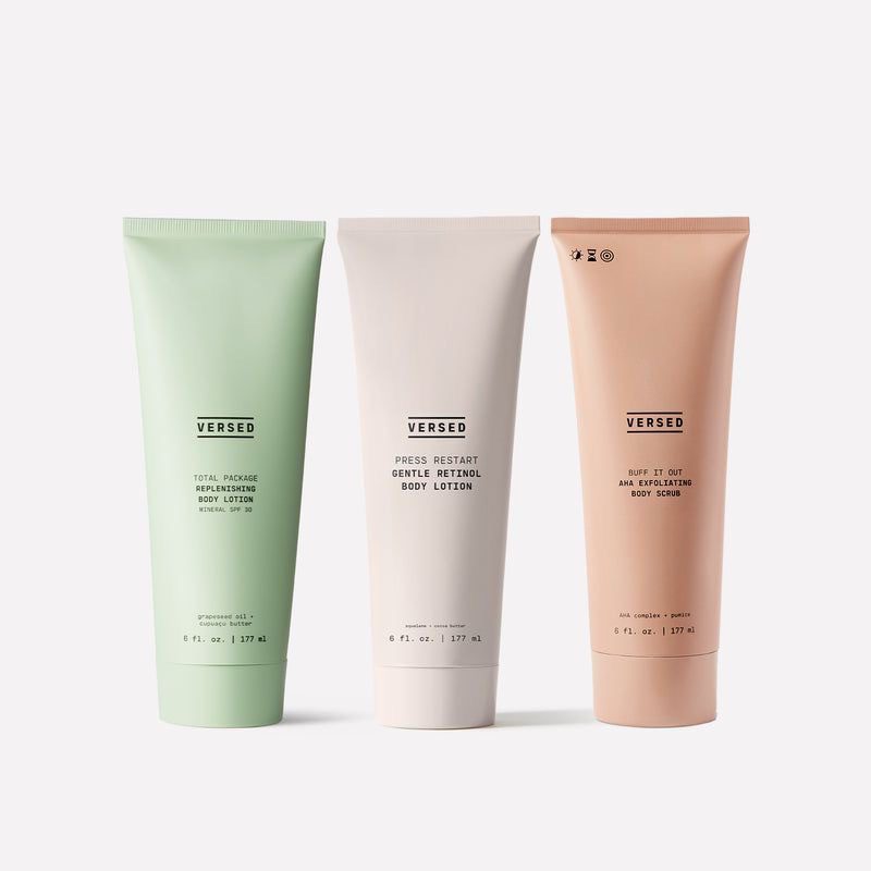 Versed Firm Ground Retinol Body Lotion/Replenishing /Scrub (โลชั่นเรตินอล)