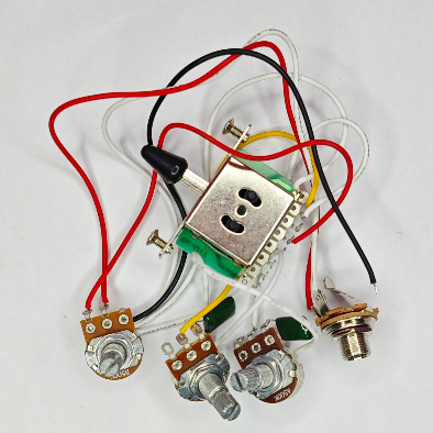วงจรกีตาร์ Pre-wiring Vol Tone 5way Selector and Jack for Guitar by KK G&B Parts