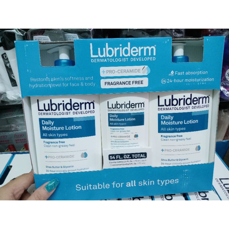 Lubriderm Body Lotion Set 3 ITEMS.แพ็คเกจใหม่.