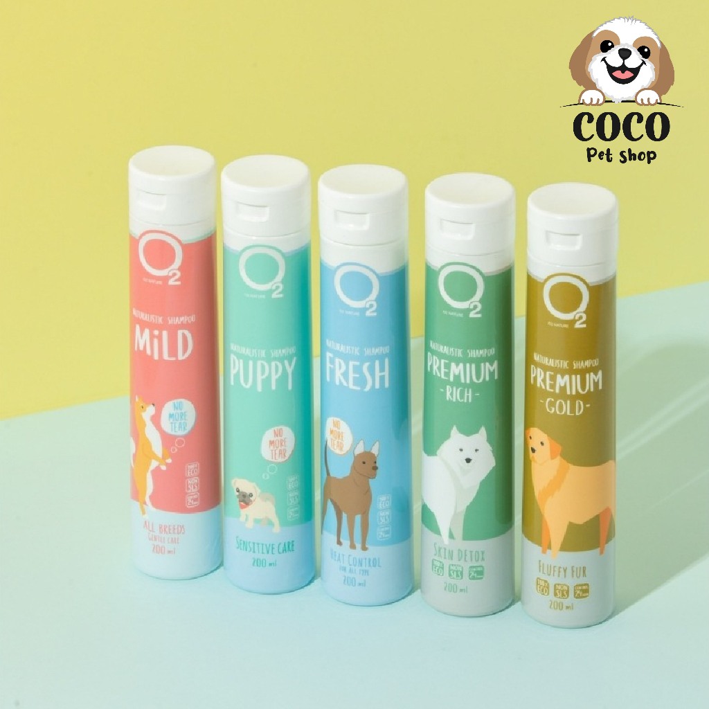 cocopet_shop🌈 O2 Nature แชมพูสัตว์เลี้ยง แชมพูสุนัข แชมพูแมว 200ml / 500ml สกัดจากธรรมชาติ ออร์แกนิค ขนนุ่ม กลิ่นหอม