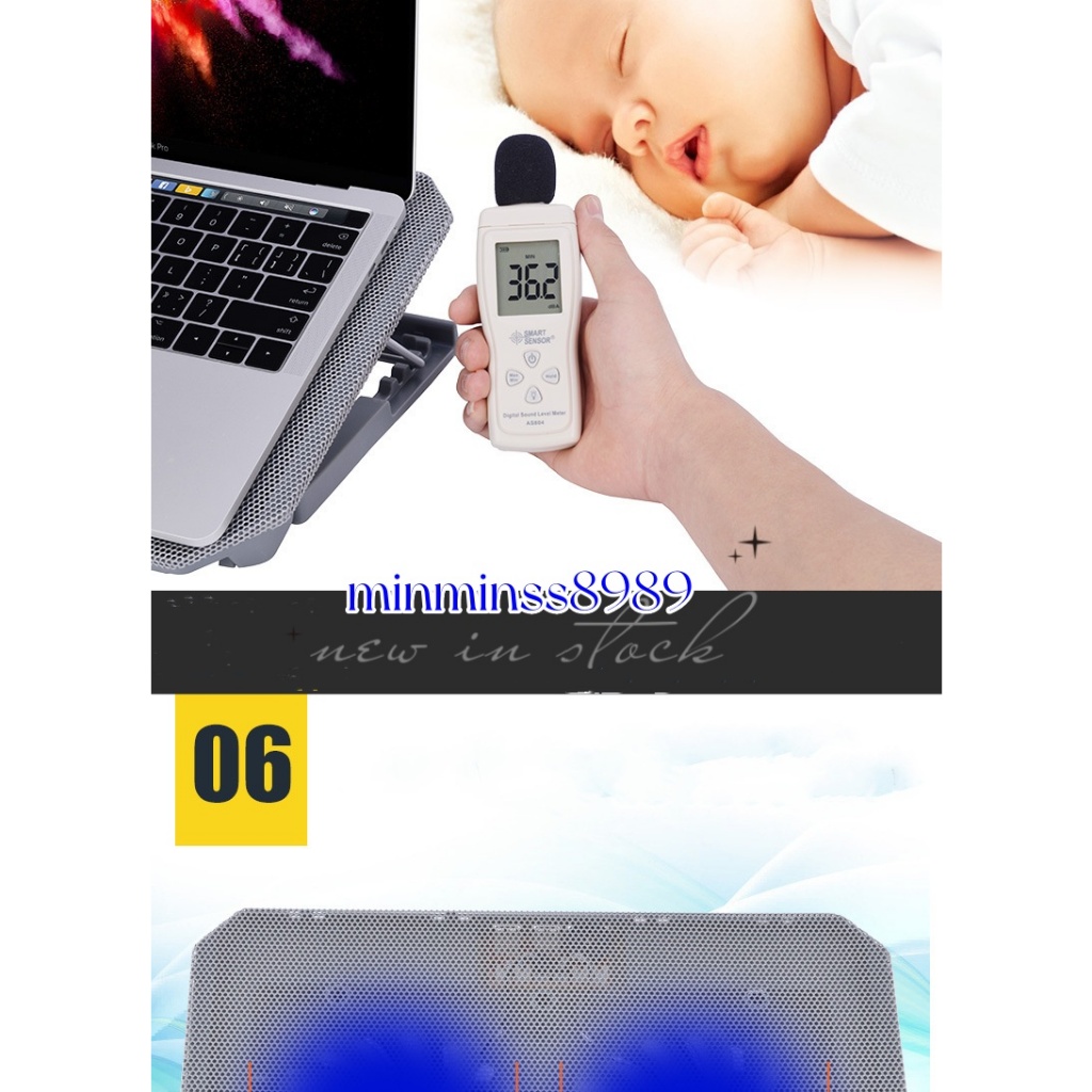 X011  แท่นวางโน้ตบุ้ค พัดลมระบายความร้อน Notebook รูปที่ 7