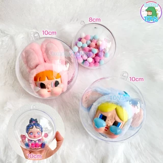(พร้อมส่ง🇹🇭) บอลใส บอลใส่ตุ๊กตา บอลใส่เงิน กลม บอลใส่ของขวัญ Hacipupu CRYBABY PPG / Baby Three 5,8,10,14,20cm ของปัจฉิม