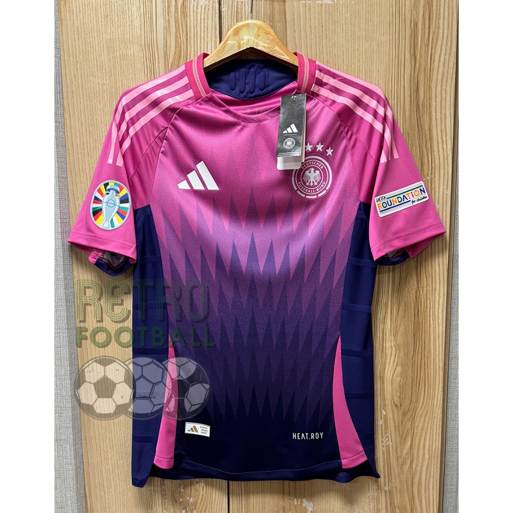 เสื้อฟุตบอลทีมชาติ เยอรมัน Away เยือน ยูโร2024 [ PLAYER ] เกรดนักเตะ เสื้อเปล่าพร้อมอาร์มยูโร กล้ารับประกันคุณถาพสินค้า