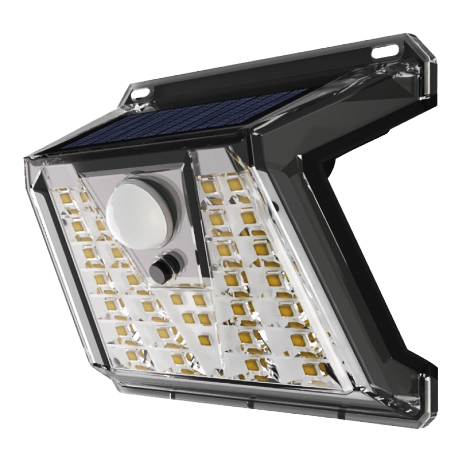 ไฟโซล่าเซลล์ติดผนัง SHINING Led Wall Light 2.5W แสงขาวและเหลือง IP44 กระจายแสงดี ทนทาน หลอดไฟโตชิบา Toshiba Lighting