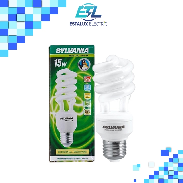 หลอดไฟ SYLVANIA MINILYNX TWISTER 15W E27