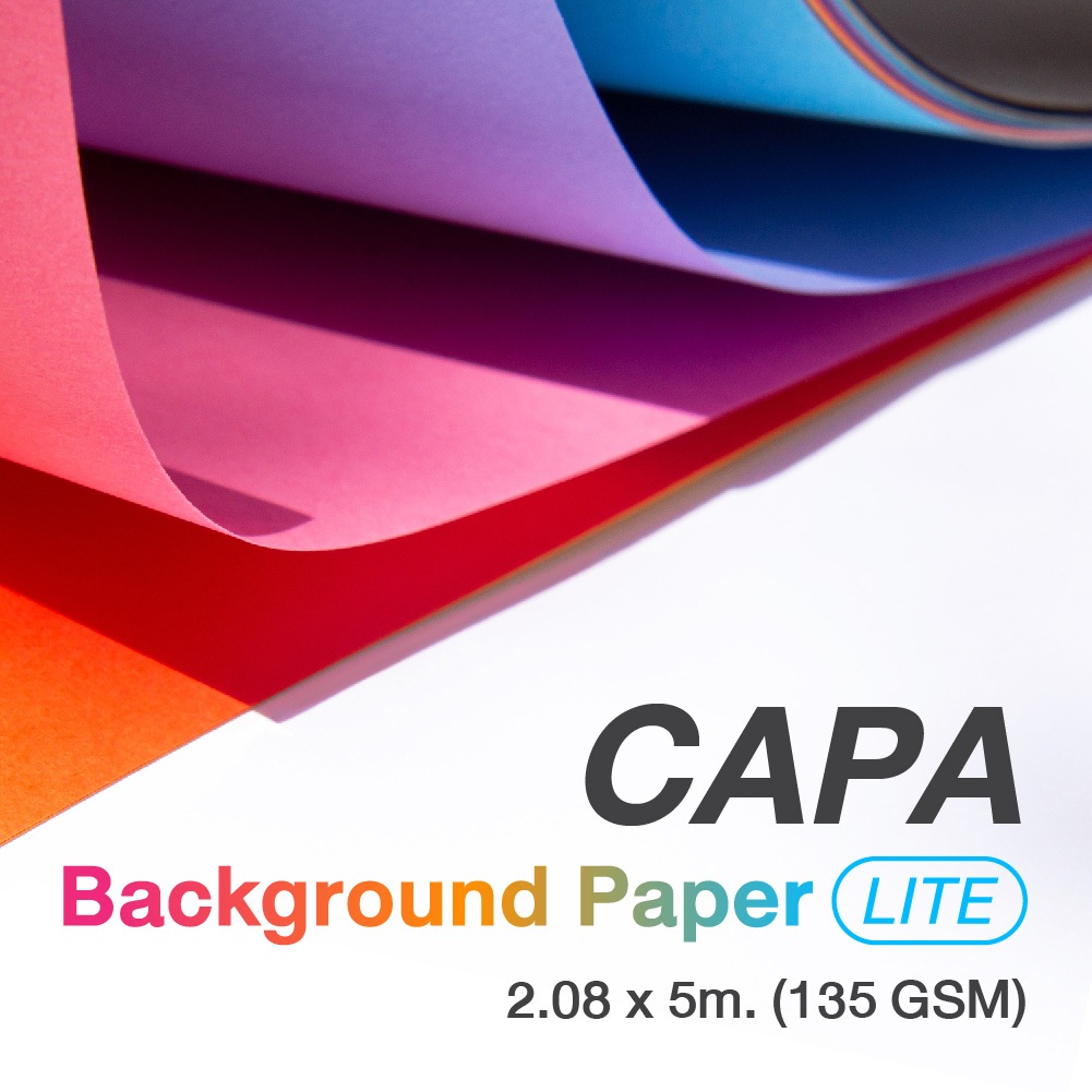CAPA BACKGROUND LITE ขนาด 2x5ม ฉากกระดาษลิมโบ้ Limbo ฉากลิมโบ้(135แกรม)สำหรับงาน STUDIO