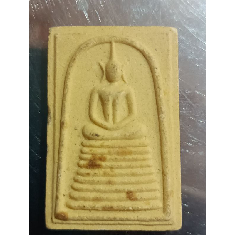 พระสมเด็จ หลวงพ่อกวย ชุตินฺธโร พิมพ์เกศไชโย 9 ชั้นหลังยันต์ห้า วัดโฆสิตาราม จ.ชัยนาท(1551)