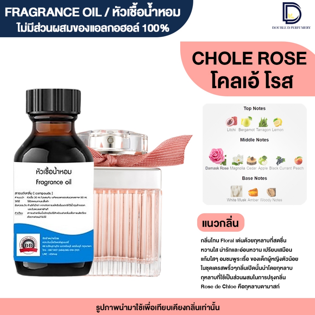หัวเชื้อน้ำหอม กลิ่น โคลเอ้ โรส (CHOLE ROSE)