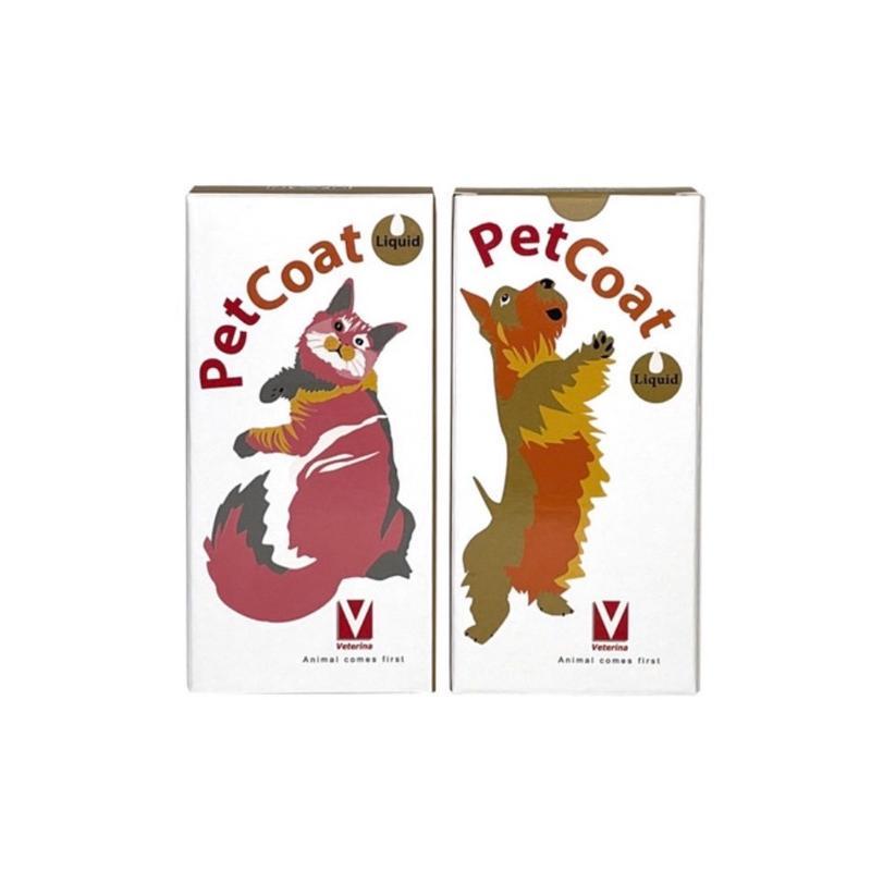 [ 60 ml.] PetCoat liquid แบบน้ำ บำรุงผิวหนัง วิตามินบำรุงขนสุนัขและแมว