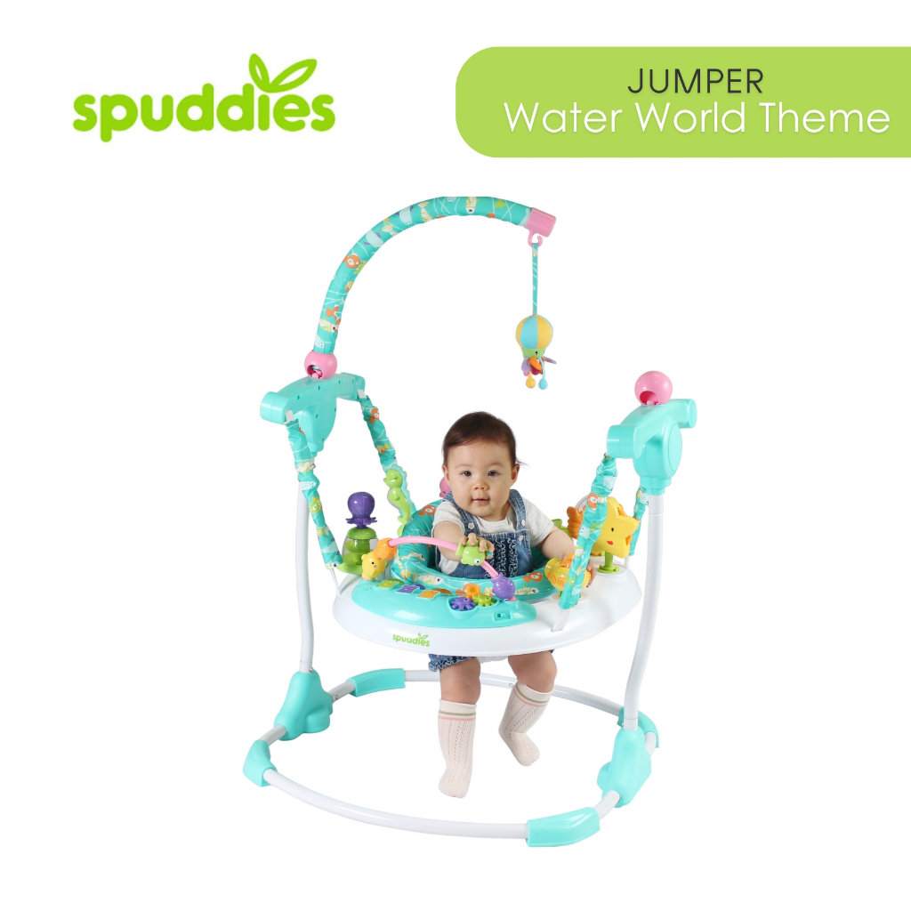 Spuddies ​- Jumper​ จั๊มเปอร์ เก้าอี้กิจกรรม​ รุ่น​Waterworld หมุนได้รอบ มีเสียงเพลง​ แบรนด์USA