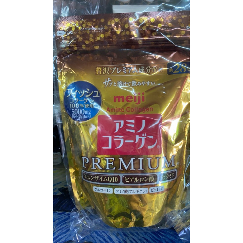 เมจิ อะมิโน MEIJI AMINO COLLAGEN REFILL PREMIUM แบบเติม 196 กรัม