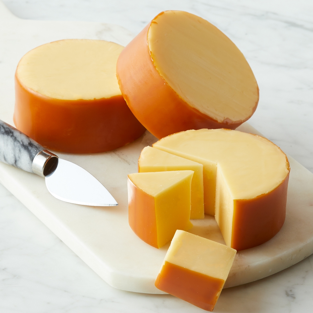 ชีสรมควัน หอมๆ Taylor สโมคโพรเซสชีส 150กรัม - Smoked Cheese Taylor 150g แพคแบ่งถุงใส