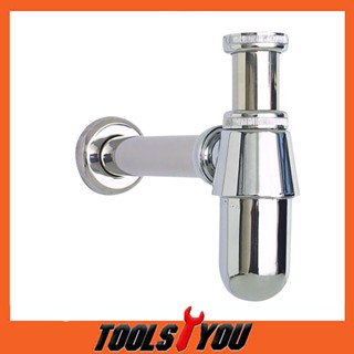 Vegarr ท่อน้ำทิ้งชุบโครเมี่ยม ใช้กับอ่างล้างหน้า 8 นิ้ว V901