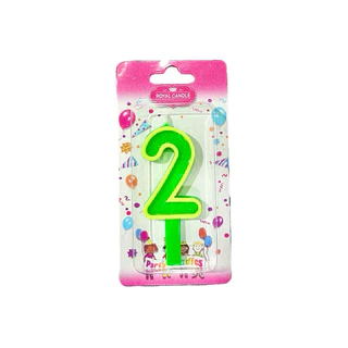 Birthday candles เทียนตัวเลขหลากสีสัน P 038 1 เเพ็คบรรจุ 10ชิ้น/เลข
