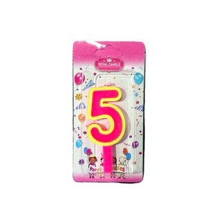 Birthday candles เทียนตัวเลขหลากสีสัน P 038 1 เเพ็คบรรจุ 10ชิ้น/เลข