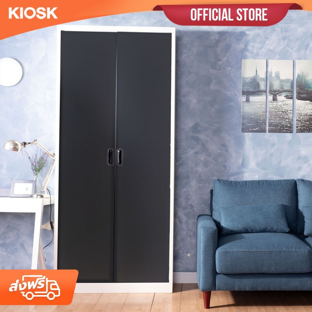 [จัดส่งพร้อมติดตั้งฟรี] KIOSK ตู้สูง MAXBOOK 2 บานเปิดทึบ ลึก 40 ซม.