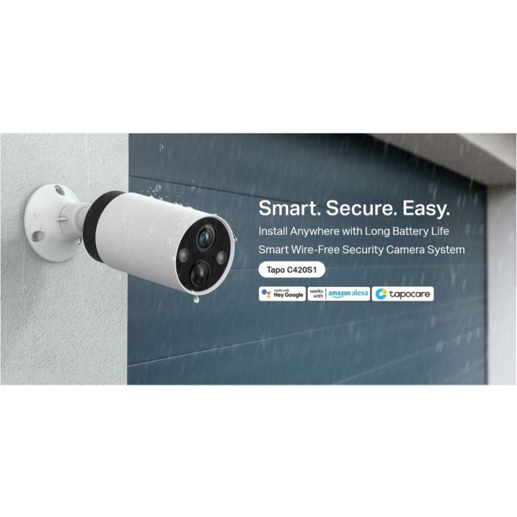TP-LINK TAPO C420S1,C420S2 , C420 SMART WIRE-FREE SECURITY  1-CAMERA SYSTEM สินค้ารับประกันศูนย์ 1ปี
