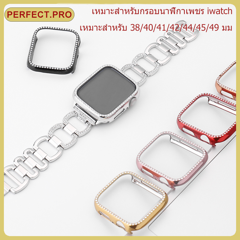 เหมาะสำหรับ iwatch s11 10 9 8 7 6 5 4 3 2 1 PC เพชรป้องกันกรณี ultra 49mm46mm38mm40mm45mm44mm42mm41mm