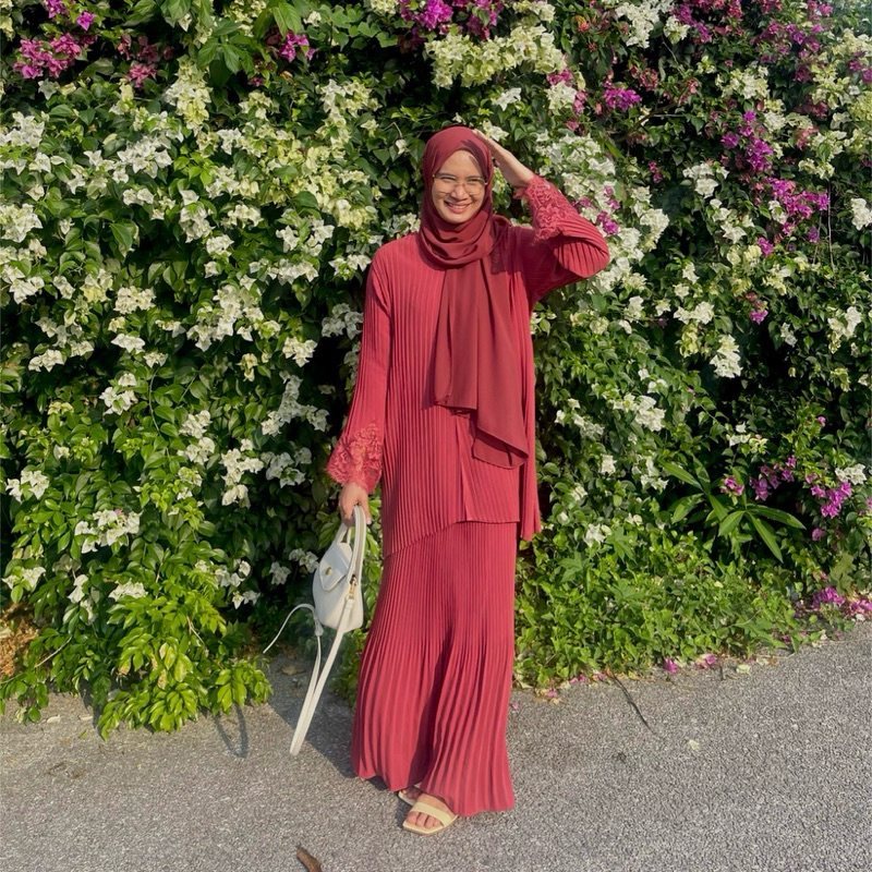 ชุดมินิกูรง PRAMLIN PLEATED (ชุดมินิกูรงอัดพลีท พรัมลิน มีตั้งแต่ S,M,L,XL,2XL,3XL,4XL)