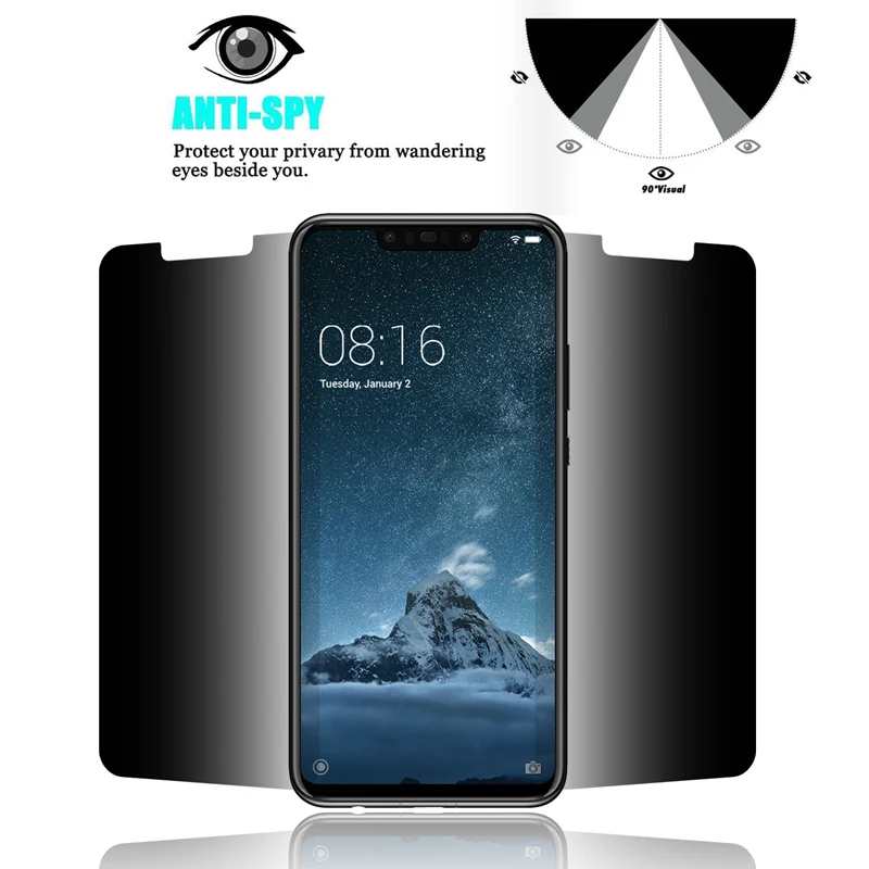 ฟิล์มกันแอบมอง HuaWei Y6S Y9S Y7A Y9A Y6P Y7P Y8P P30Lite P40Lite P50E ฟิล์มกันเสือกฟิล์มกระจก