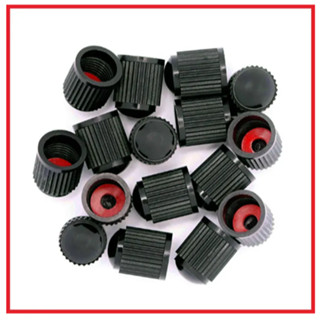 จุกปิดลมยางฝาปิดที่เติมลม สีดำ อย่างดีพร้อมโอริงในตัว