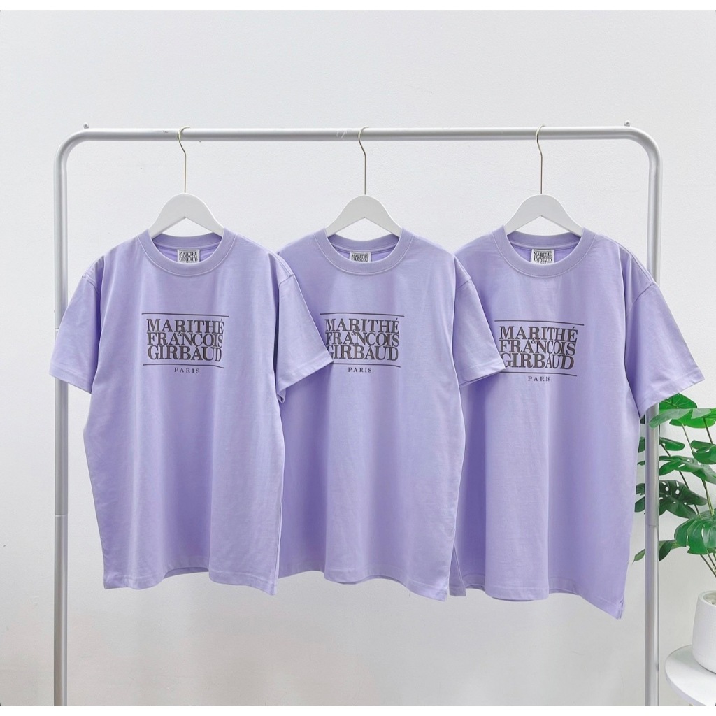 Marithe Classic Logo Tee ( Light Purple)