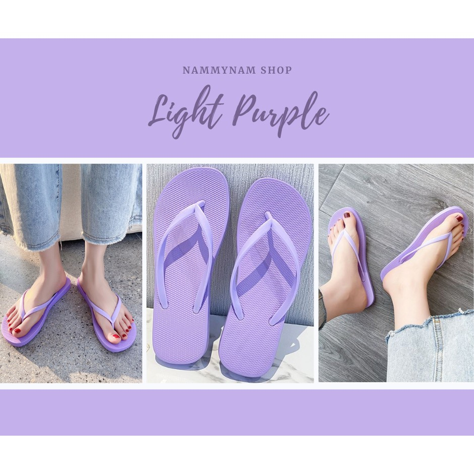 **ส่งด่วนภายในวัน** (มีไซส์ใหญ่ 36-45) รองเท้าแตะหูหนีบ งานเกาหลี สีพาสเทล สีพื้น