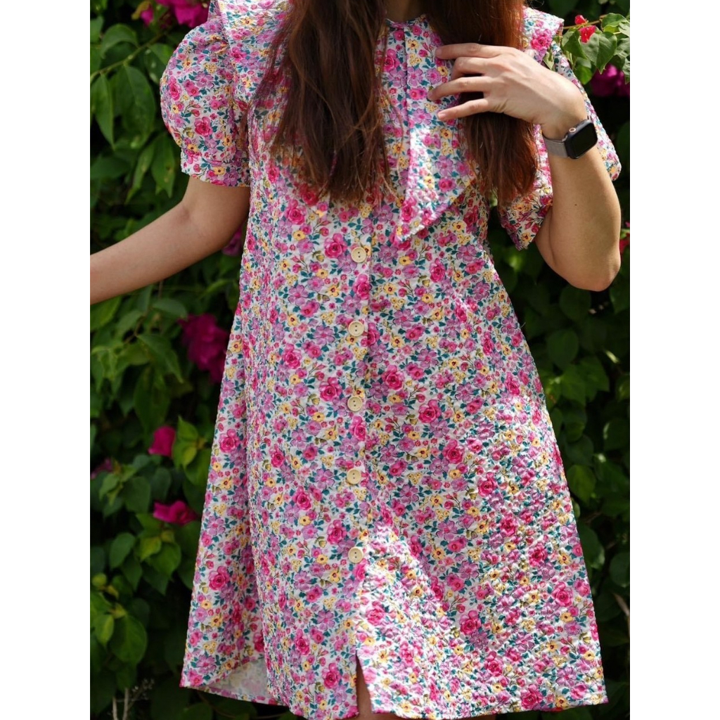 Layah minidress ผ้าลายสวย !! เปิดตัวอย่างเป็นทางการ !! [SI AM BRAND ]♥️