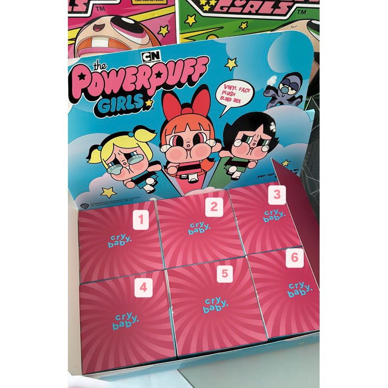 พวงกุญแจ Powerpuff girls cry baby ชนิดจุ่ม ใหม่ แท้